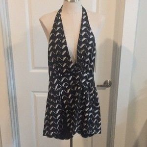 Bcbgeneration Halter Geo Print Romper